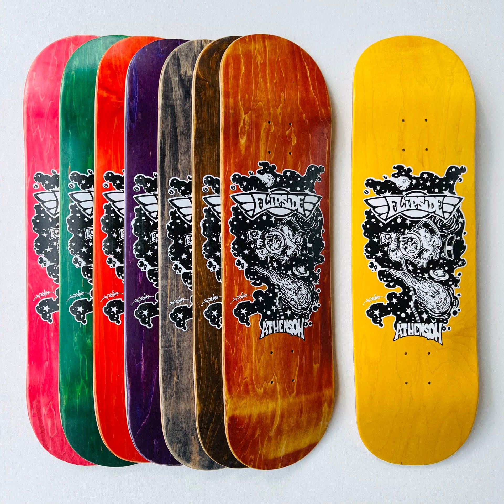 FS, “SPACE MONKEY” DECKS (ASSORTED STAINS)